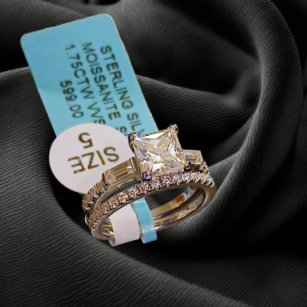 925 Moissanite Rings